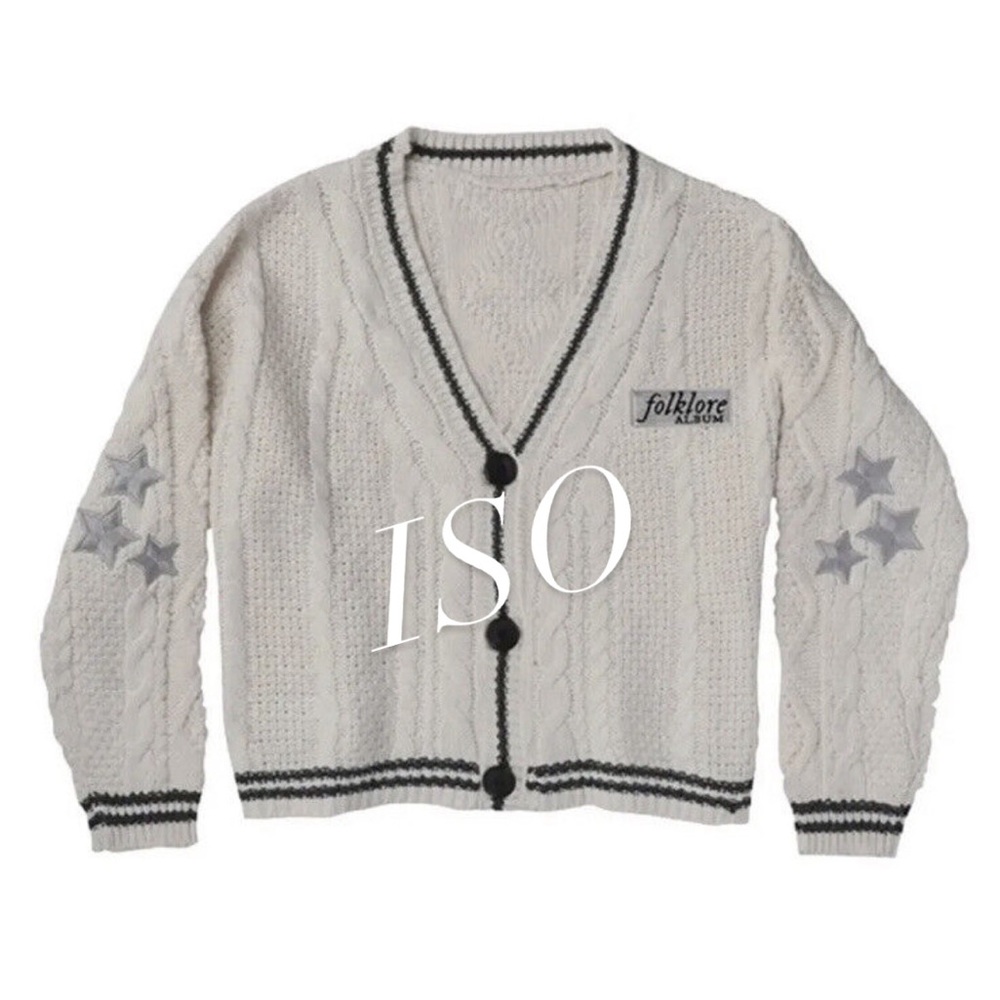 DISO FOLKLORE cardigan or taylor swift patch!!